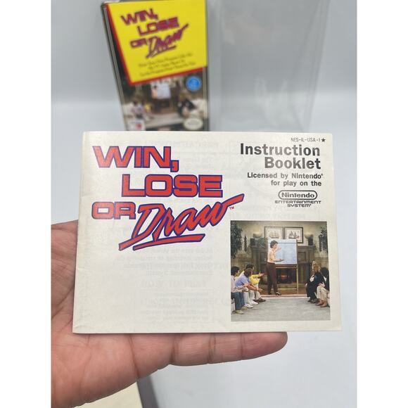 Win Lose Draw (Nintendo NES) Complete in Box CIB Near Mint - Picture 16 of 16